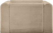 Shaggy Corduroy Performance Fabric Upholstered Accent Chair in Taupe - 641Taupe-Chair