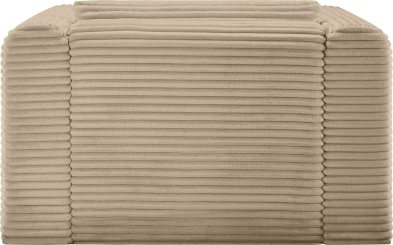 Shaggy Corduroy Performance Fabric Upholstered Accent Chair in Taupe - 641Taupe-Chair
