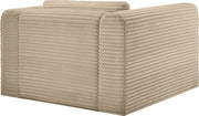 Shaggy Corduroy Performance Fabric Upholstered Accent Chair in Taupe - 641Taupe-Chair