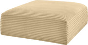 Shaggy Corduroy Performance Fabric Upholstered Ottoman in Camel - 641Camel-Ott