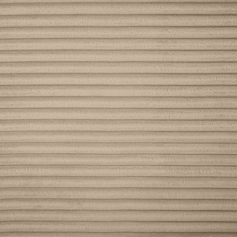 Shaggy Corduroy Performance Fabric Upholstered Ottoman in Taupe - 641Taupe-Ott