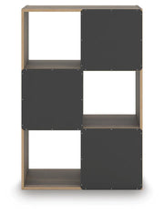 Shallifer Brown Six Cube Organizer - EA1104-3X2