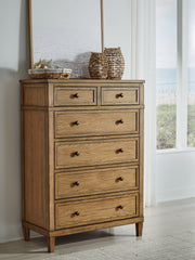Sharlance Light Brown Chest of Drawers from Ashley - Luna Furniture