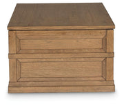 Sharlance Coffee Table with 1 End Table in Light Brown - PKG022052