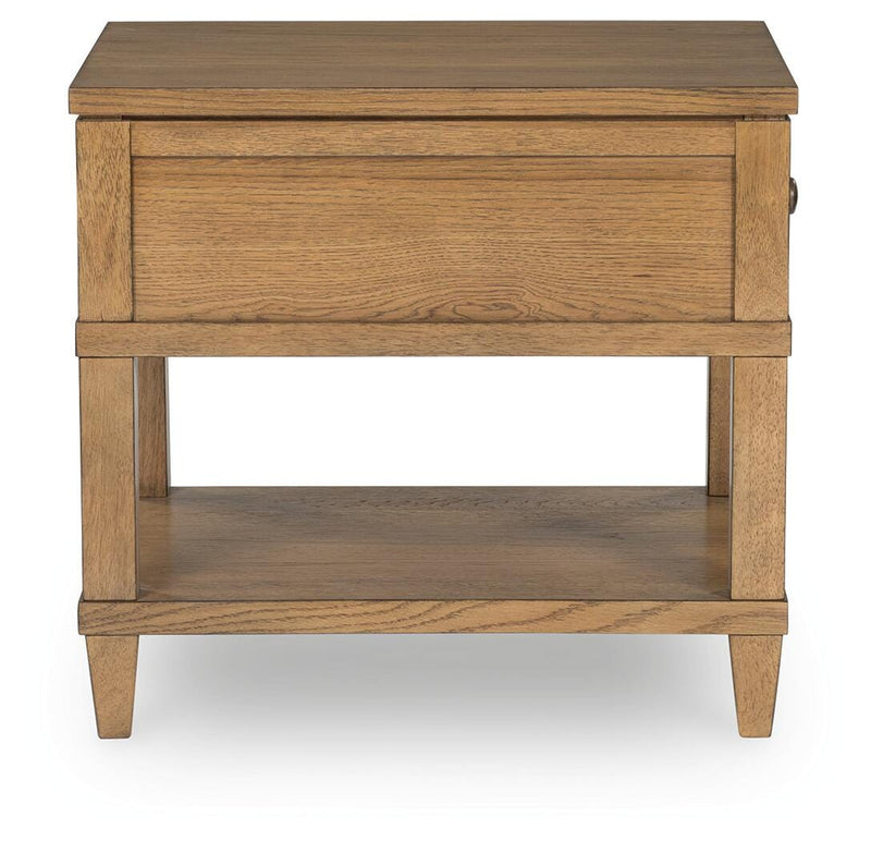 Sharlance Coffee Table with 1 End Table in Light Brown - PKG022052
