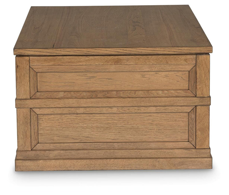 Sharlance Coffee Table with 2 End Tables in Light Brown - PKG022053