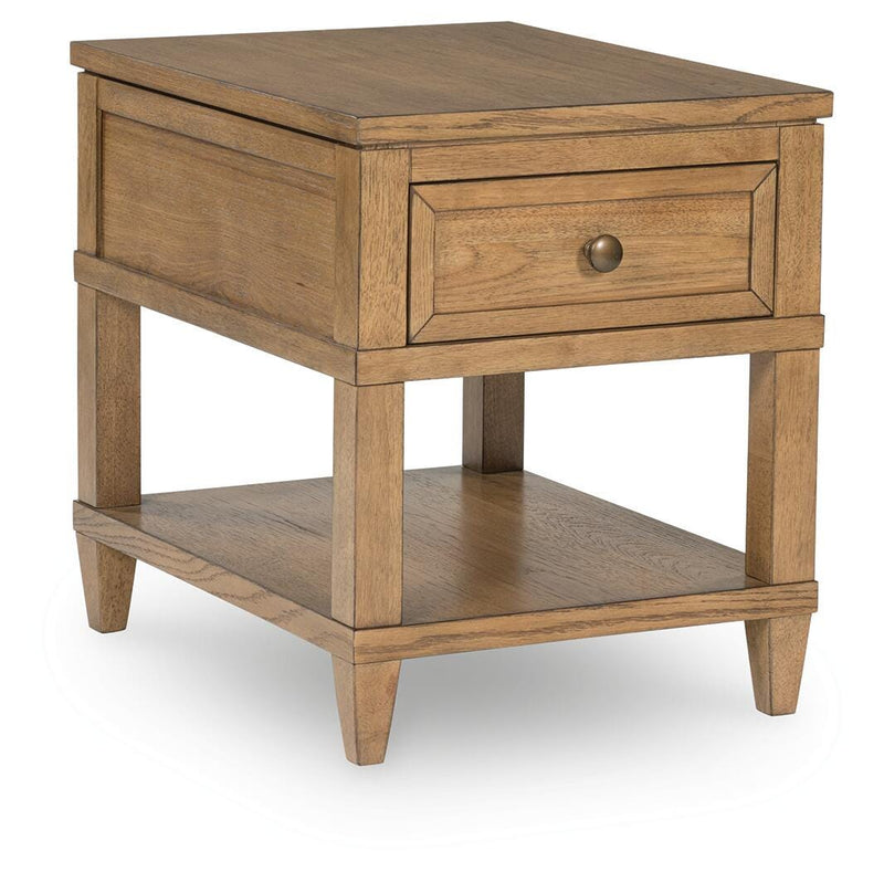 Sharlance Coffee Table with 2 End Tables in Light Brown - PKG022053