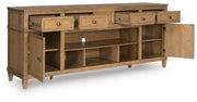 Sharlance Light Brown 81" TV Stand - W655-68