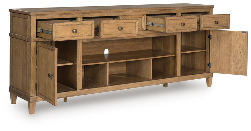 Sharlance Light Brown 81" TV Stand - W655-68