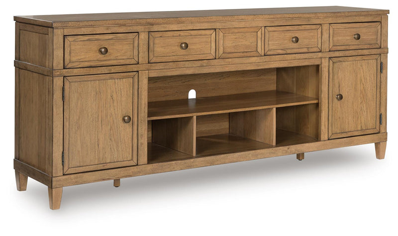 Sharlance Light Brown 81" TV Stand - W655-68