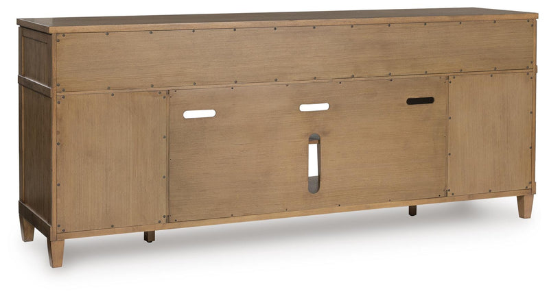 Sharlance Light Brown 81" TV Stand - W655-68