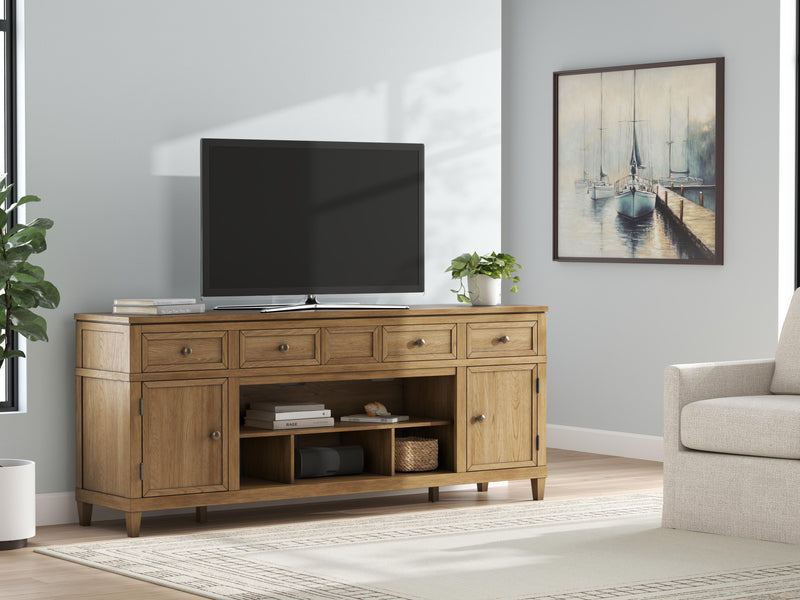 Sharlance Light Brown 81" TV Stand - W655-68