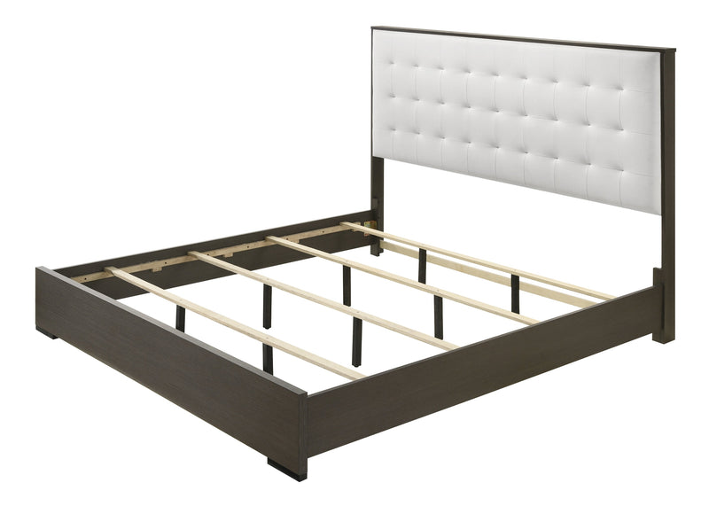 Sharpe Brown King Upholstered Panel Bed - Gate FurnitureKing Bed