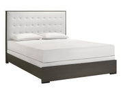 Sharpe Brown King Upholstered Panel Bed - Gate FurnitureKing Bed