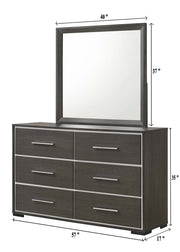 Sharpe Brown Upholstered Panel Bedroom Set - Gate FurnitureBedroom Set