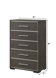 Sharpe Brown Upholstered Panel Bedroom Set - Gate FurnitureBedroom Set