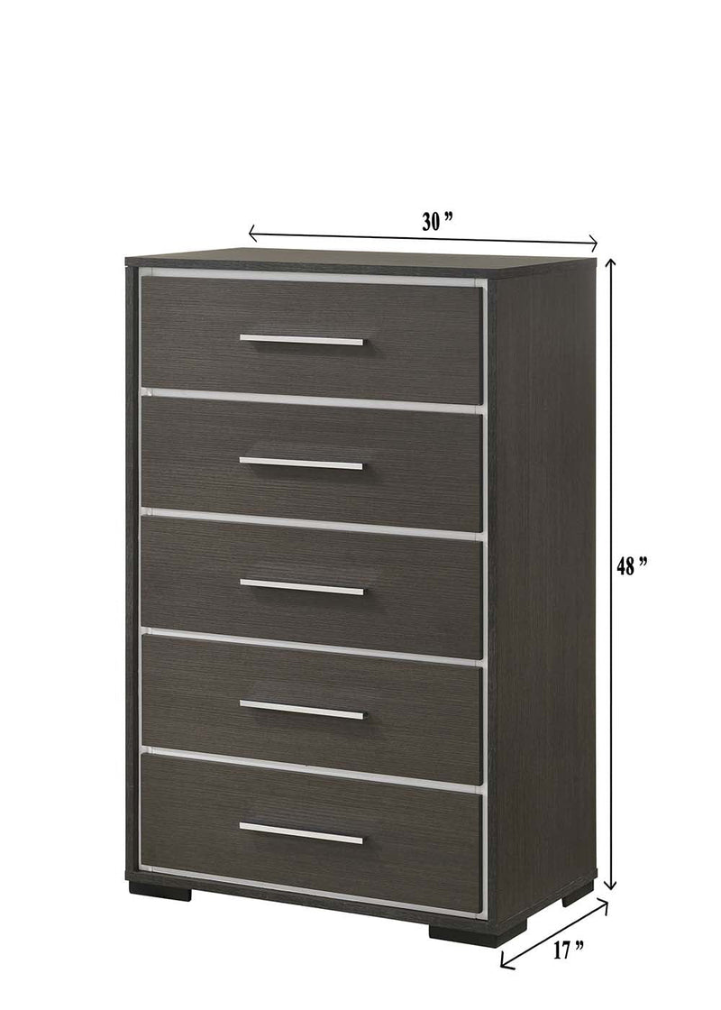 Sharpe Brown Upholstered Panel Youth Bedroom Set - Gate FurnitureYouth Bedroom Set