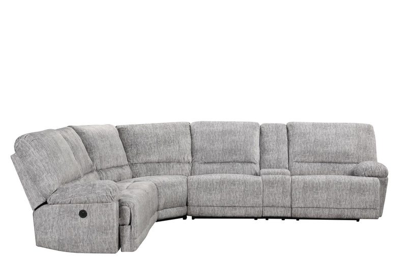 Shatha - Gray 3 PC Power Sectional with Storage Console - S462-Sectinal