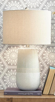 Shavon Beige/White Table Lamp (Set of 2) - L100724X2