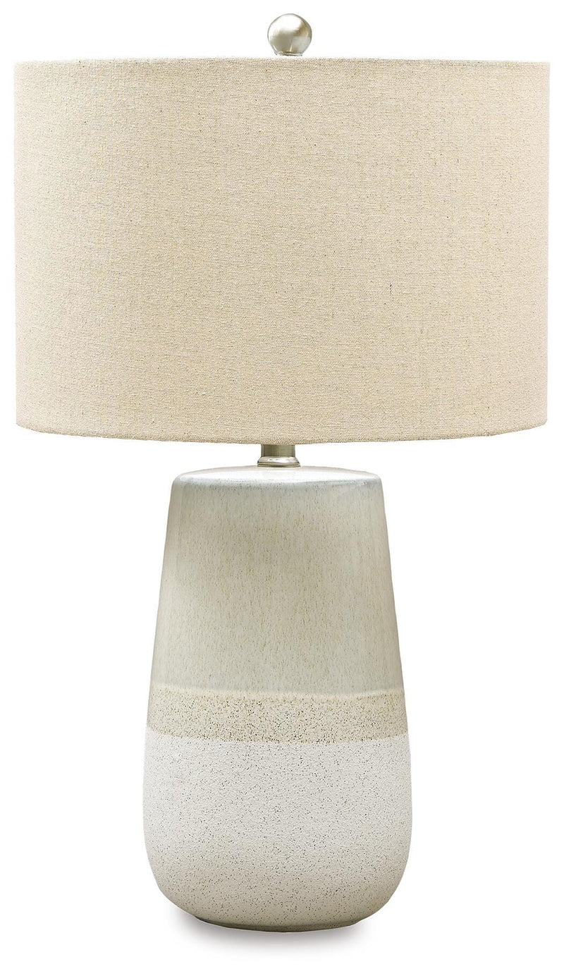 Shavon Beige/White Table Lamp (Set of 2) - L100724X2