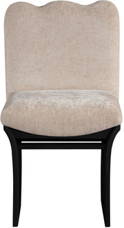 Shaw Chenille Fabric Upholstered Dining Chair in Beige - 11068Beige-C