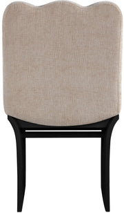 Shaw Chenille Fabric Upholstered Dining Chair in Beige - 11068Beige-C