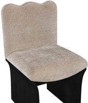 Shaw Chenille Fabric Upholstered Dining Chair in Beige - 11068Beige-C