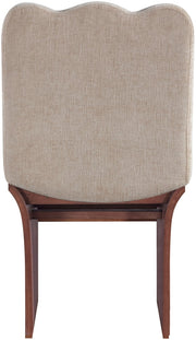 Shaw Chenille Fabric Upholstered Dining Chair in Beige - 11069Beige-C