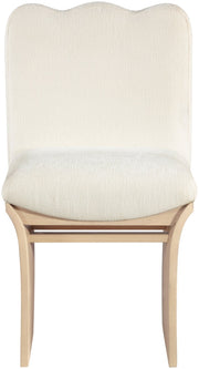 Shaw Chenille Fabric Upholstered Dining Chair in Cream - 11067Cream-C
