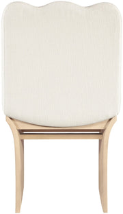 Shaw Chenille Fabric Upholstered Dining Chair in Cream - 11067Cream-C