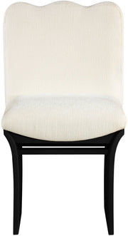 Shaw Chenille Fabric Upholstered Dining Chair in Cream - 11068Cream-C