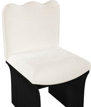 Shaw Chenille Fabric Upholstered Dining Chair in Cream - 11068Cream-C