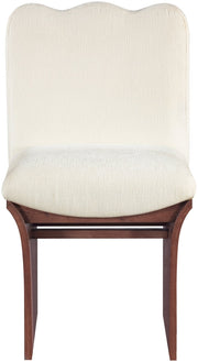 Shaw Chenille Fabric Upholstered Dining Chair in Cream - 11069Cream-C