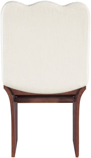 Shaw Chenille Fabric Upholstered Dining Chair in Cream - 11069Cream-C