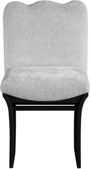 Shaw Chenille Fabric Upholstered Dining Chair in Grey - 11068Grey-C