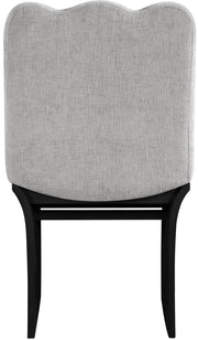 Shaw Chenille Fabric Upholstered Dining Chair in Grey - 11068Grey-C
