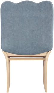 Shaw Chenille Fabric Upholstered Dining Chair in Light Blue - 11067LtBlu-C