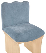Shaw Chenille Fabric Upholstered Dining Chair in Light Blue - 11067LtBlu-C