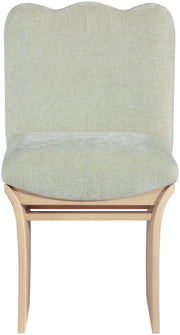 Shaw Chenille Fabric Upholstered Dining Chair in Mint - 11067Mint-C