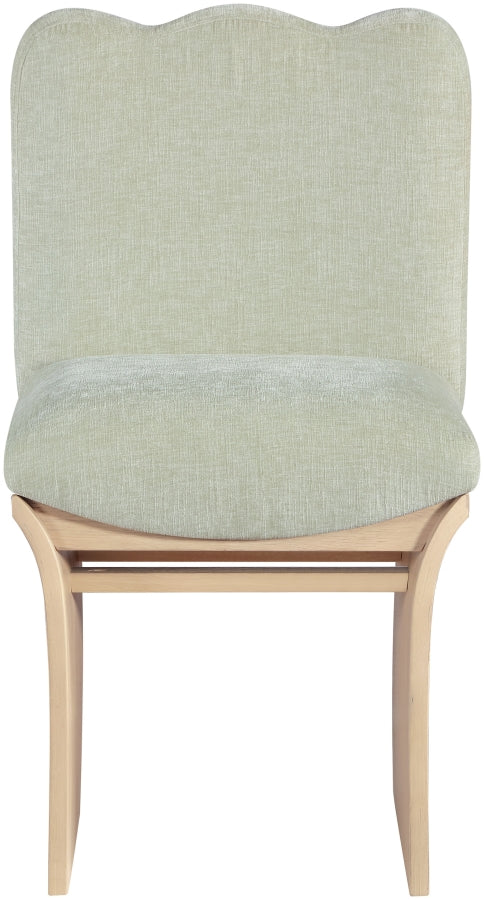Shaw Chenille Fabric Upholstered Dining Chair in Mint - 11067Mint-C