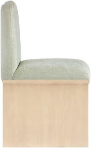Shaw Chenille Fabric Upholstered Dining Chair in Mint - 11067Mint-C