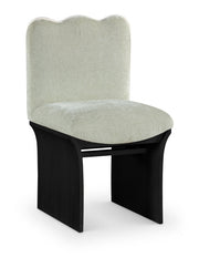 Shaw Chenille Fabric Upholstered Dining Chair in Mint - 11068Mint-C