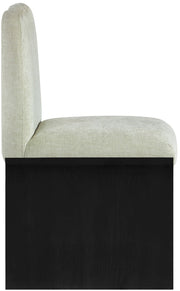 Shaw Chenille Fabric Upholstered Dining Chair in Mint - 11068Mint-C
