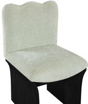 Shaw Chenille Fabric Upholstered Dining Chair in Mint - 11068Mint-C