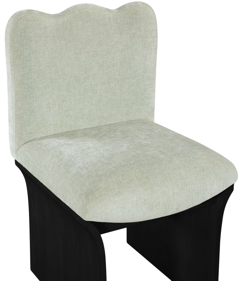 Shaw Chenille Fabric Upholstered Dining Chair in Mint - 11068Mint-C