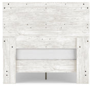 Shawburn Full Platform Bed with Dresser and 2 Nightstands in White/Dark Charcoal Gray - PKG016225