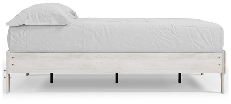 Shawburn Full Platform Bed with Dresser in Whitewash - PKG016208