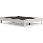 Shawburn Queen Platform Bed with 2 Nightstands in Whitewash - PKG012195
