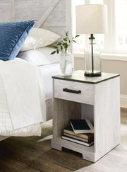Shawburn Queen Platform Bed with Dresser and 2 Nightstands in Whitewash - PKG009325