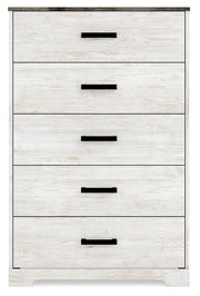 Shawburn Whitewash and Charcoal Gray Platform Bedroom Set from Ashley - Luna Furniture
